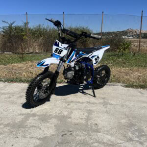Бензинов кросов мотор MaxMotors 90 кубика, с ел. стартер Blue