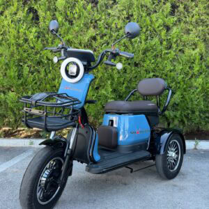 Двуместна електрическа триколка MaxMotors Grand Pudding 2000W 60V-25Ah Blue