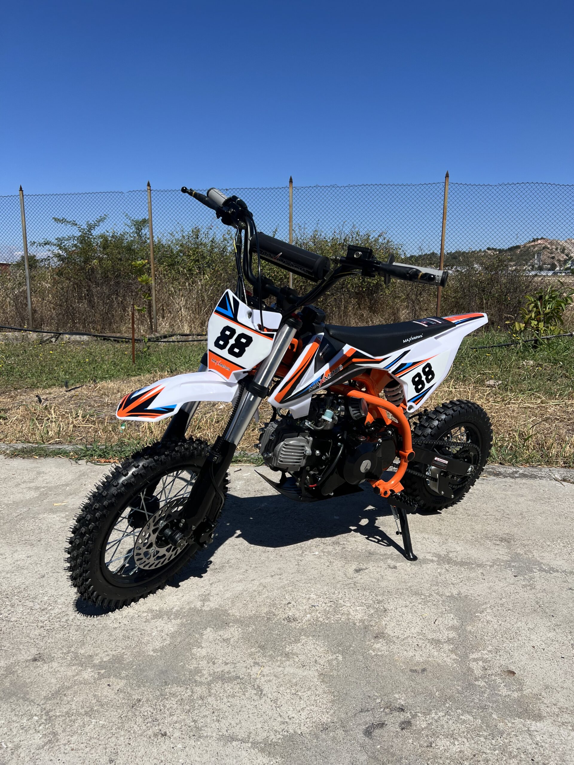 Бензинов кросов мотор MaxMotors 90 кубика, с ел. стартер Orange 1 Бензинов кросов мотор MaxMotors 90 кубика, с ел. стартер Orange